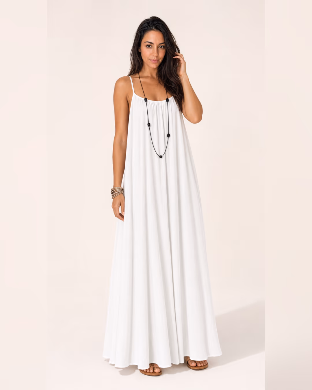 Vestido Sienna blanco versión larga