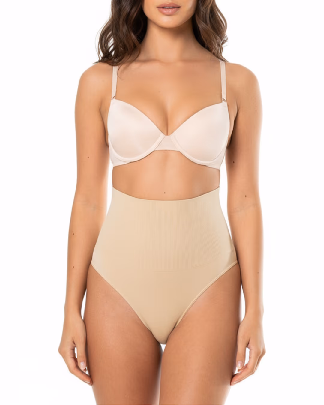 Tanga Sculpt Talle Alto Nude — detalle